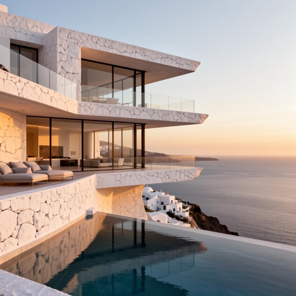 Ultra Modern Cliffside Villa